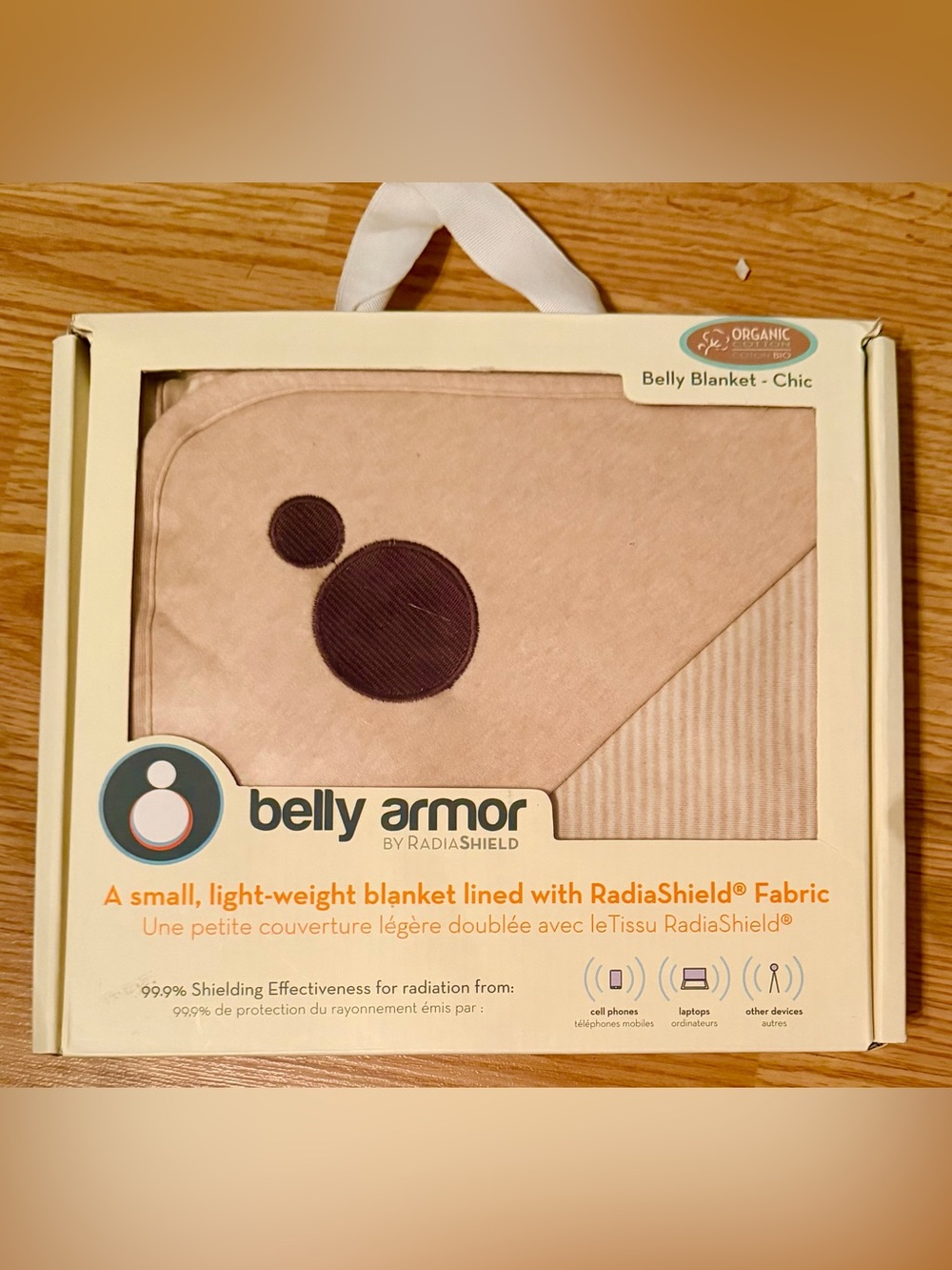 NEW Belly Armor Chic Tan Baby Belly Blanket by RadiaShield.